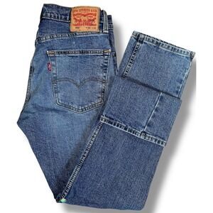 Levis 505 Regular Fit Jeans Mens 30x32 Medium Wash Blue Straight Leg Denim